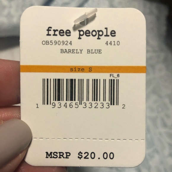 Free People Galloon Lace Bralette Blue Small NWT - Picture 12 of 13